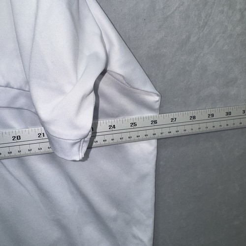 Iron Eagle Men's Polo White With Black Strip Design 1XL - Picture 6 of 11