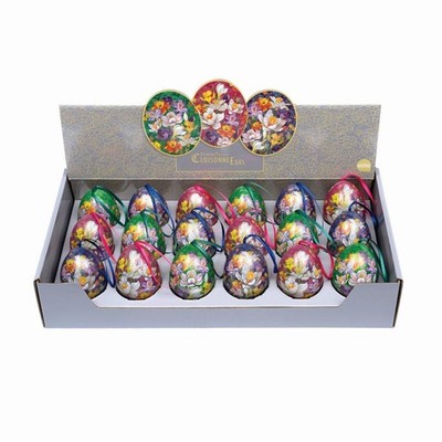 Cloisonne Floral Ostereier Mini Dose Ostereier (3er Set verschiedene Designs)