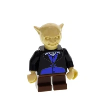 1x LEGO Mini Figurine Harry Potter Goblin Torso Black Stone Of Weisen 4714 hp078