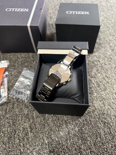 Citizen Eco-Drive Édition Limitée Chronographe or Noir Solaire Montre Hommes - Photo 6 sur 10