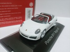 Herpa 1:43 Porsche Cape Roadster Model Porsche 911 Targa 4S White  box old