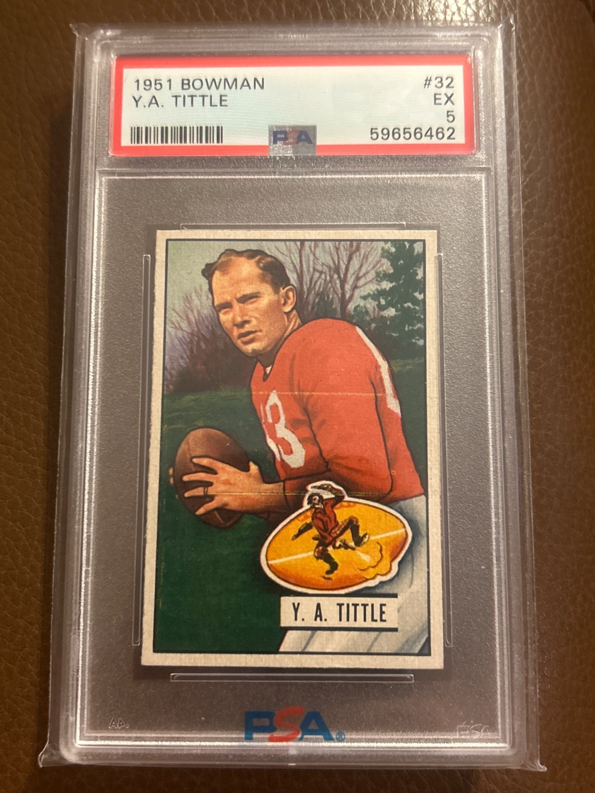 1951 Bowman Y. A. Tittle #32 PSA 5 EX Nicely Centered Must See