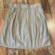 Lands End School Size US 14 Teen Khaki Skirt Skort Shorts Adjustable Waist 18  
