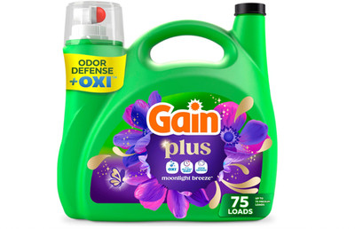 Gain Plus Oxi Liquid Laundry Detergent Moonlight Breeze 99 fl oz 75 Loads 99