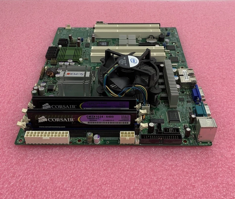 Supermicro X7SBE Motherboard Intel Xeon X3360 2.5GHz 2GB RAM w/ Shield - Image 4 of 4