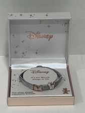 Disney Minnie Mouse Fine Silver Plated Bracelet Missing Stones Pre Owned 7  