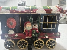 CHRISTMAS EXPRESS TRAIN STOCKING HOLDER RARE! HOBO CAR !! MAKE OFFER