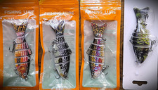 Four High-Quality Multi-Jointed Swimbaits - Bargain Priced & Fast Shipping!