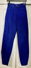 Vintage 1980s Women s Purple Corduroy Tapered Zipper Ankle Pants