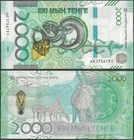 KAZAKHSTAN Pw53 B157 2000 TENGE 2024/2025 New design @ Ebanknoteshop
