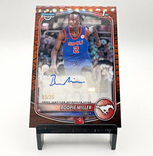 Kevin Miller Jr. – 2025-26 Bowman Basketball · Chrome Prospect Autograph #CPA-BR Boopie Miller