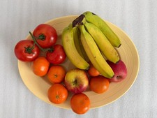 Vintage WOODS ware Jasmine Fruit cake plate LARGE  ~  cafe counter shop display
