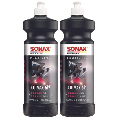 2x SONAX ProfiLine CutMax Poliermittel Schleifpaste Cutting Compoud 1L Liter