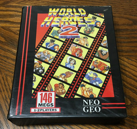 World Heroes 2 Neo Geo AES US Version Dog Tag No Manual -Tested & Working-