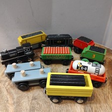 Thomas Wooden Railway Tender Lot Gordon James Coal Cars Flatbeds Cargo Loads