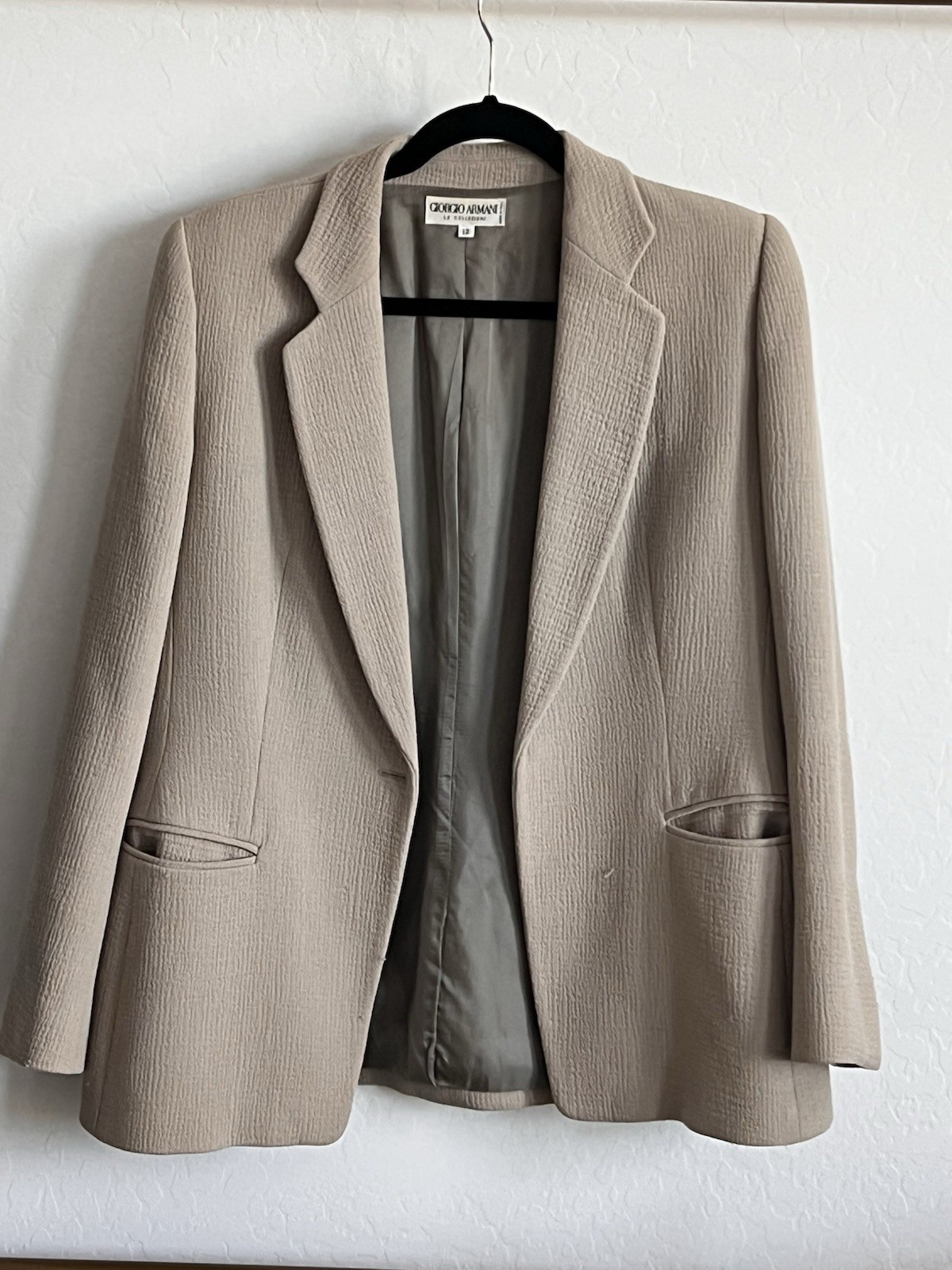 Vintage Giorgio Armani Le Collezioni Blazer Jacket Women’s 12 Italy Made As Is