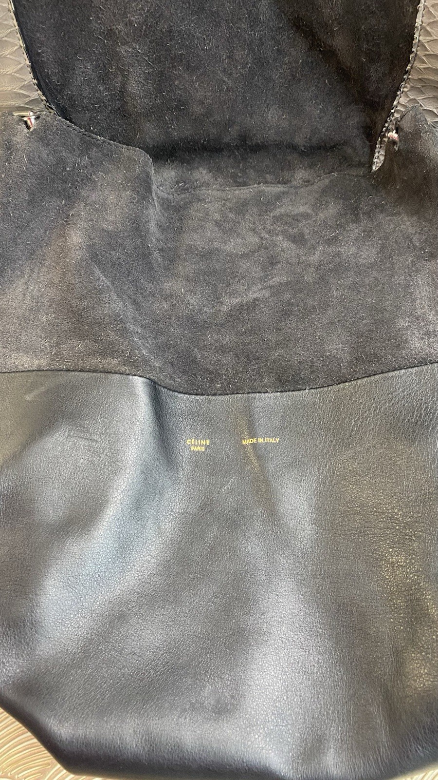 Celine All Soft Leather Python Bag - image 7