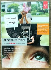 Adobe Photoshop Elements 11 Special Edition Bonus Scrapbooking CD - USED