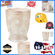 Chic 2.1 Gallon Decorative Trash Can in Rose Vine - Perfect for Compact Spaces