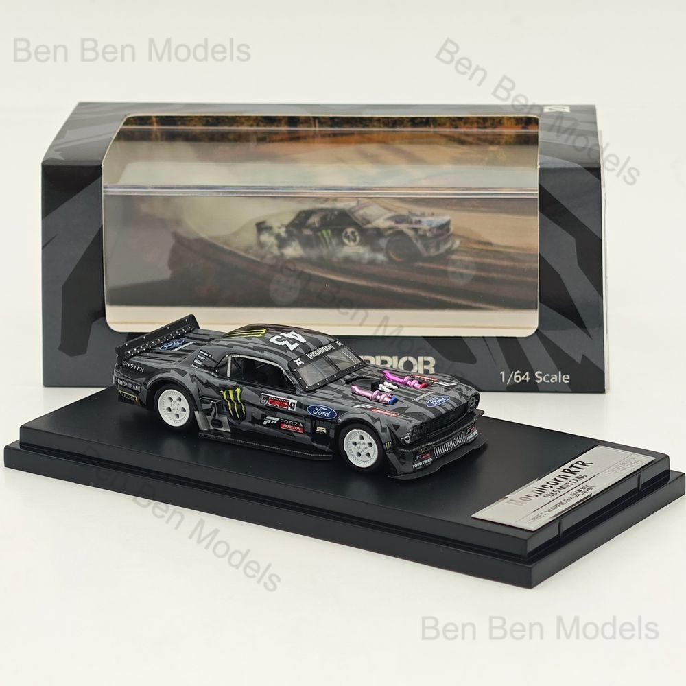 1:64 Ford Mustang 1965 Hoonicorn RTR V3 Diecast Model + KamaZ