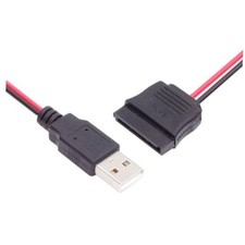 DC 5V to SATA 15Pin Power Cable for 2.5 inch SATA HDD SSD Disk Single USB 2.0