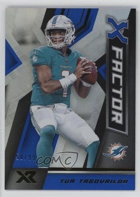 2020 Panini XR X-Factor Blue 58/99 Tua Tagovailoa #12 Rookie RC lz7