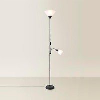 Mother & Child Standard Floor Lamp Uplighter Adjustable Reading Standing Light