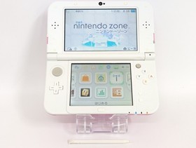 B886 Nintendo new 3DS LL XL console Pearl White x Pink Japan w/box pen fx