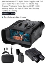 AKASO Seemor-200 Night Vision Goggles 4K Full Colour