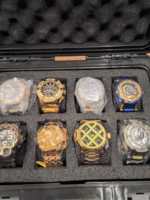 Invicta Hyperion Men's Wristwatch Mixed Lot of 8 in Foam Case MPN 112803