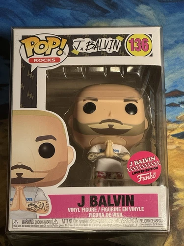 Funko Pop Rocks - J Balvin #136 Figure W/Protector