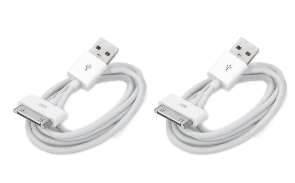 100x 30 Pin USB Sync Data Cable Charger Fits iPhone 4 3G Ipad 1/2/3 iPod - Image 2 of 2
