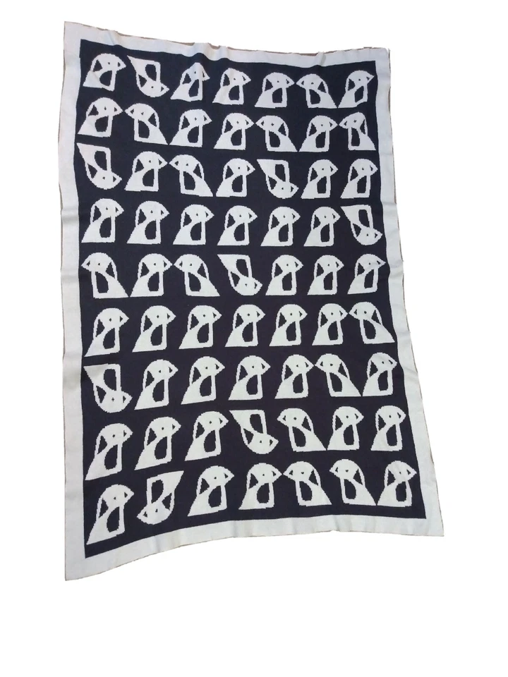 Manta reversible Lolli Living 100 % algodón tejida bebé/bebé cochecito/cochecito pájaro Foto 2 de 4