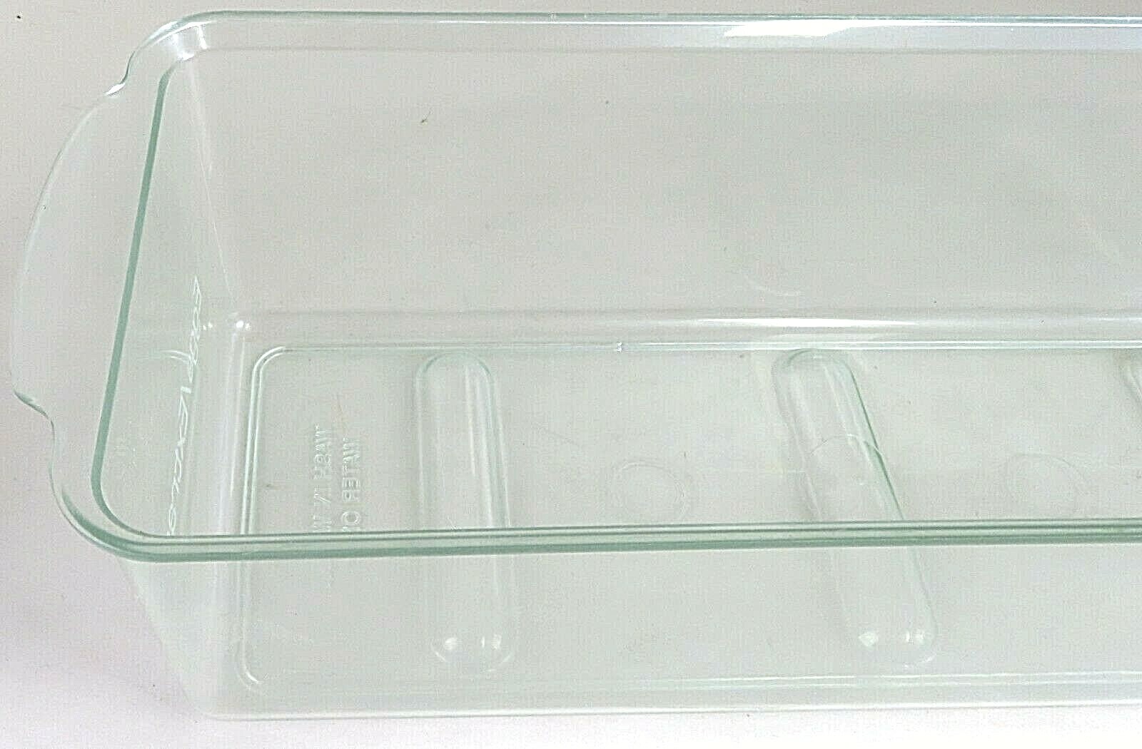 Eggs Extras Refrigerator Storage Bin Vintage Clear Plastic