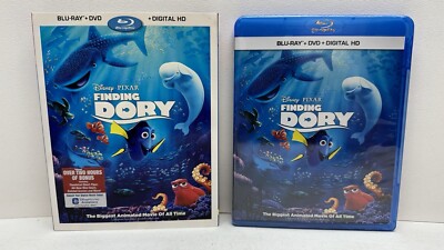Finding Dory Disney PIXAR Blu-Ray DVD Digital 2 Disc Set Slip Cover New Sealed