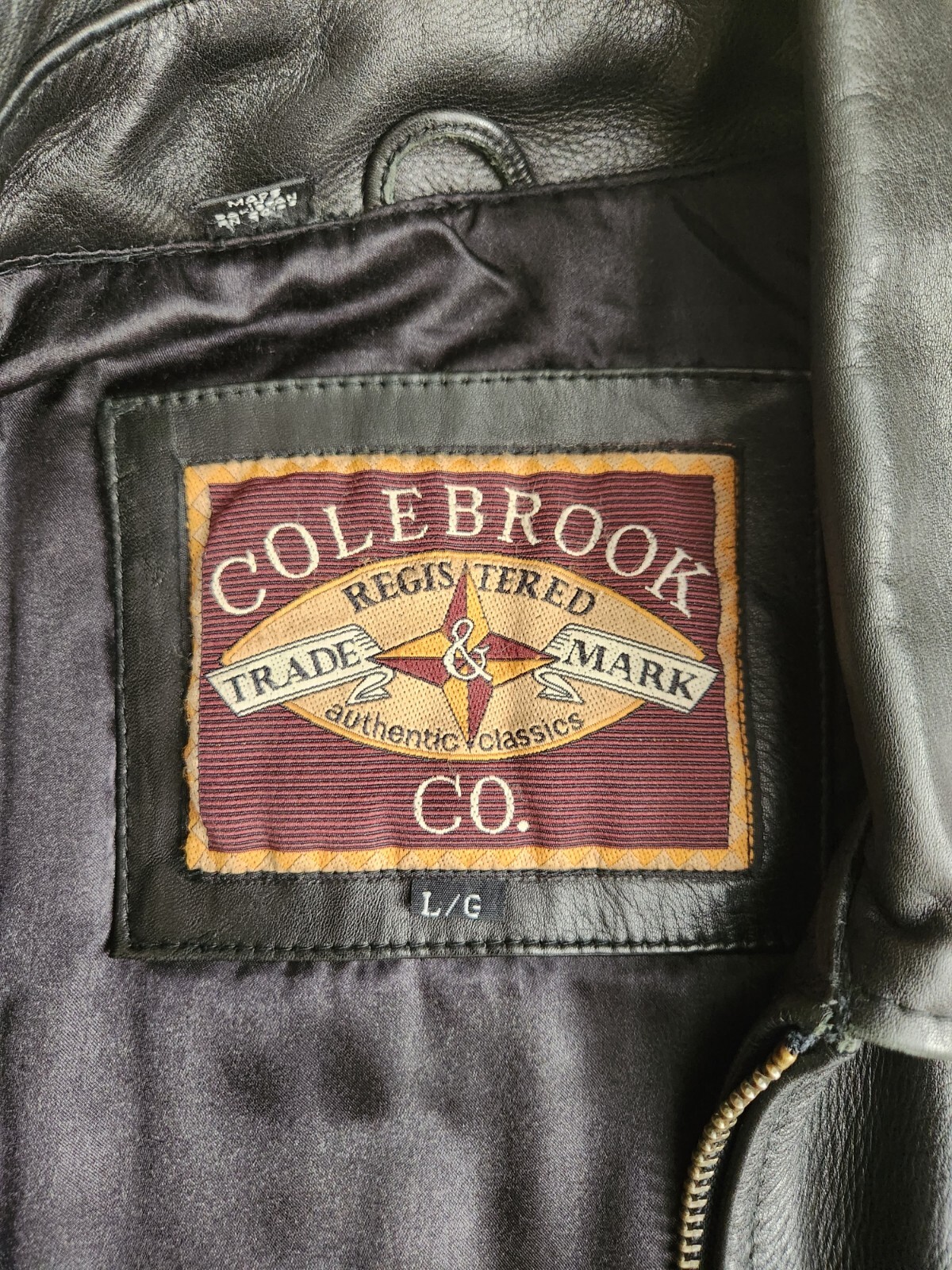 Colebrook Co. Authentic Classics Large Black Leat… - image 7