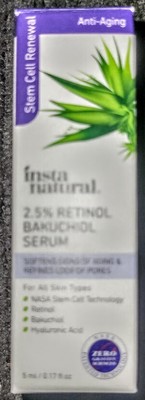 instanatural 2.5 retinol bakuchiol serum