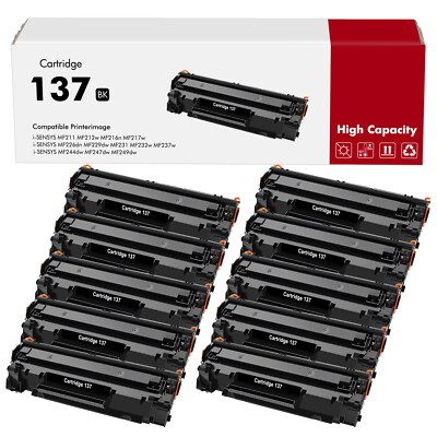 Black 137 Toner Cartridge Compatible for Canon MF229dw MF222dw MF211 MF243d lot