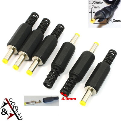 DC Male 4.0*1.35 - 1.7mm Soldering Solder Version Notebook Power Supply Charging Cable