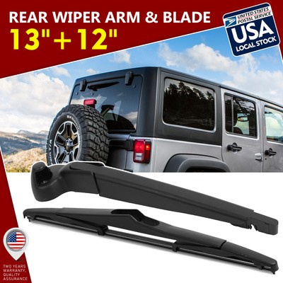 Waterproof  13''+12'' Super Clean Windshield Rear Wiper Blade Set OEM#replace