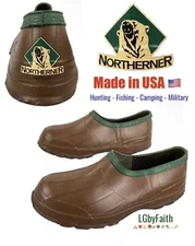 NORTHERNER Servus Slip On Rubber OverShoes Fits Over 8.5 Shoe Made in USA EUC