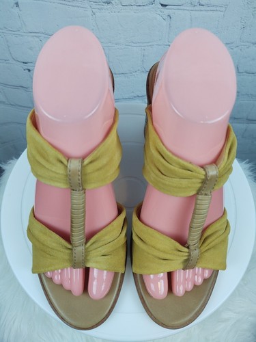 Frye & Co. Leiah Bow Leather Chunky Heel Amber Sandals NWOB, Sz. 9M - Bild 3 von 10