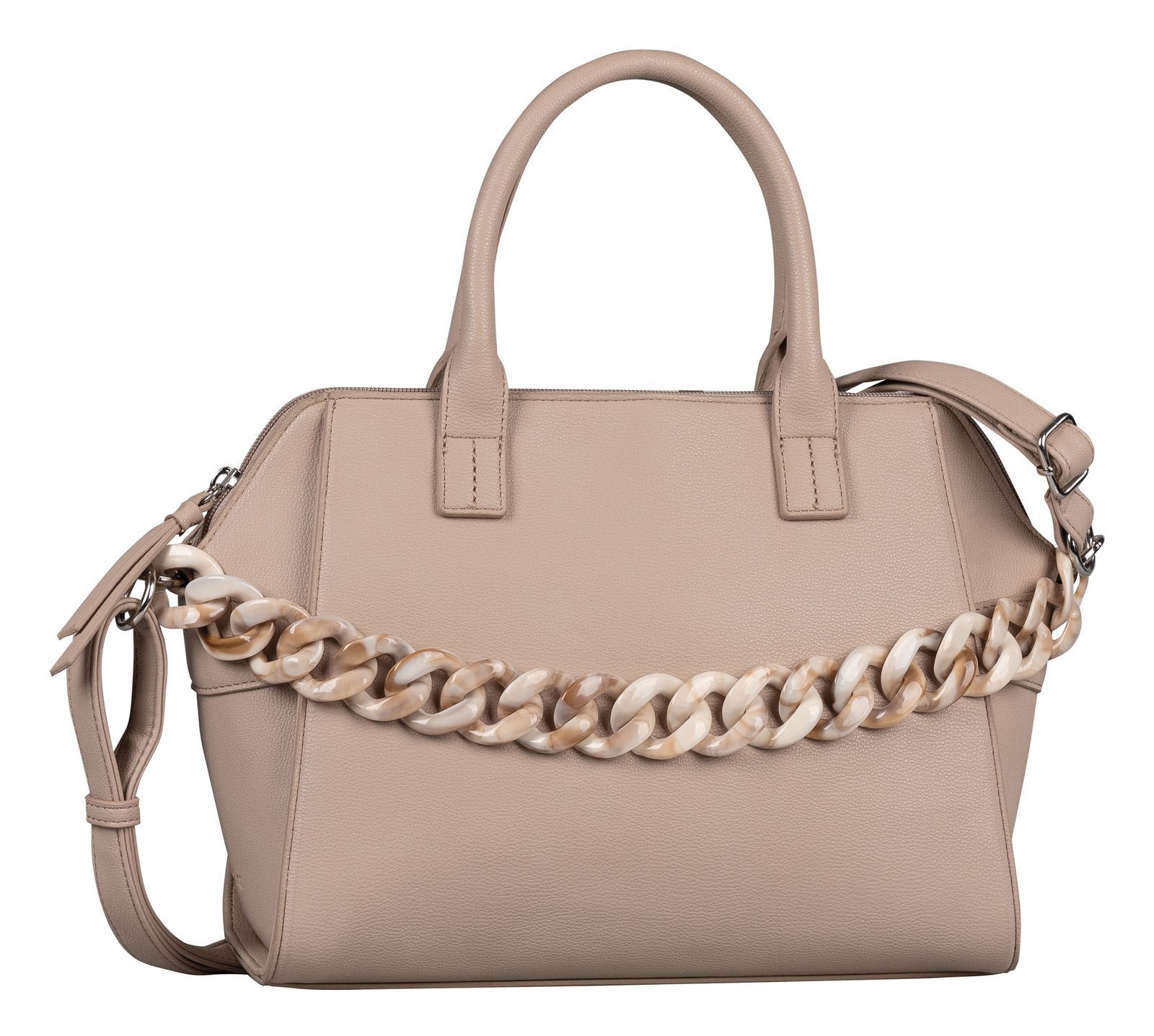 Gabor handbag Ilona Zip Shopper M Taupe