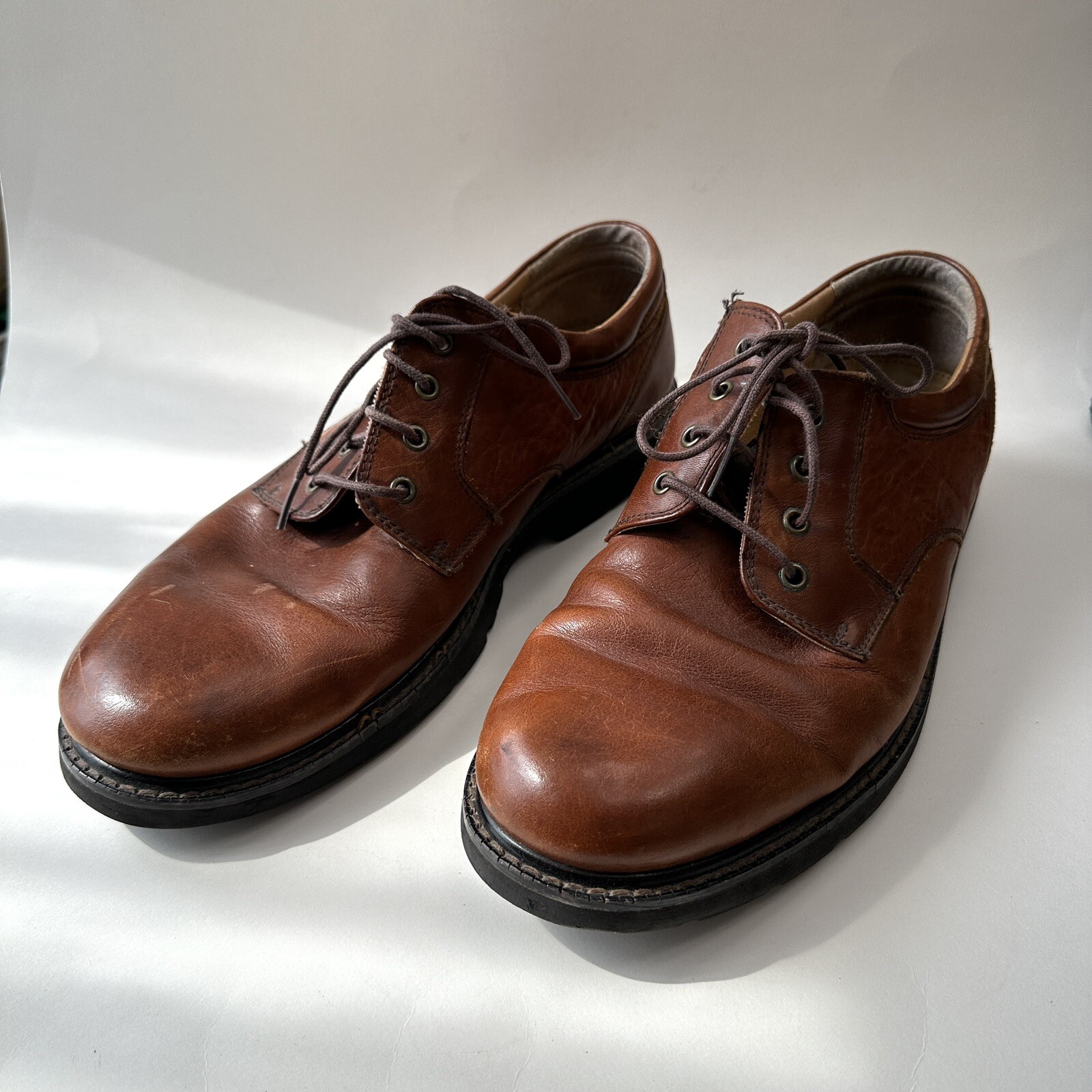 SAOLA Scarpe eleganti Dockers impermeabili in pelle marrone taglia 12 M resistenti all'olio formali