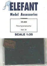 1:35 Rauchgranatwerfer NBK 39 Metal Barrels, Photo Etch Elefant Accessories 405