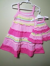 Girl and Doll Matching Summer Dress set, fits American Girl
