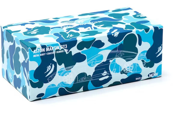 A BATHING APE BAPE x ASTON MARTIN GT3 ABC CAMO 1/64 MODEL CAR Blue