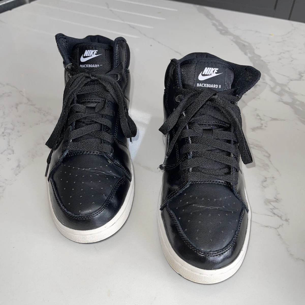 Unisex Men s NIKE BACKBOARD II MID DUNK AIR FORCE 488254 001 BLACK