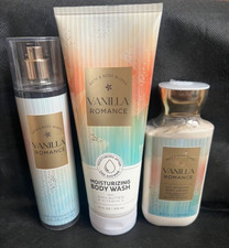 Bath  Body Works Vanilla Romance Fragrance Mist Lotion Moisturizing Body Wash