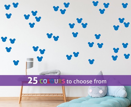 MICKEY MOUSE varios paquetes de tamaño de forma de cabeza arte de pared calcomanía calcomanía guardería disney - Imagen 14 de 17